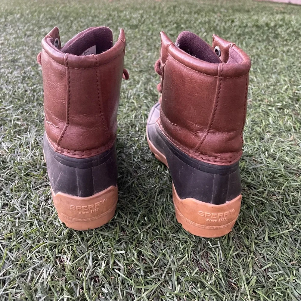 Sperry Top Sider Tan/Blue Port Boot Sz(13)